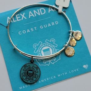 Alex and Ani Coast Guard Silvertone Bracelet
